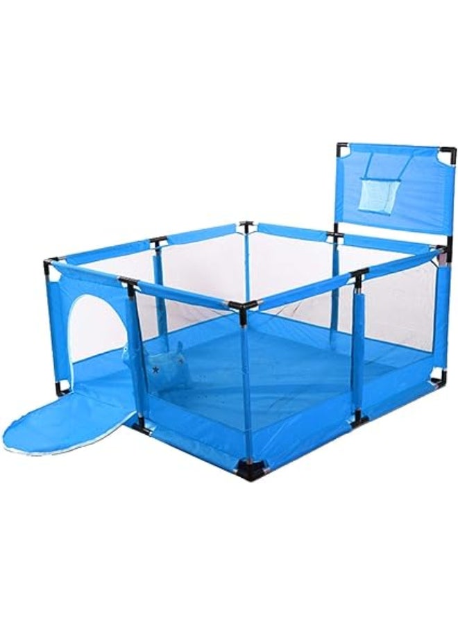 Parque plegable para bebés, centro de actividades plegable para niños, patio, interior y exterior, para juegos de valla de bebé, sin huecos con puerta para bebés y niñas - Image 3